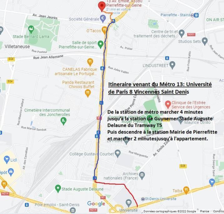 Studio Renove D'Exception Aux Portes De Paris ! Pierrefitte-sur-Seine Zewnętrze zdjęcie